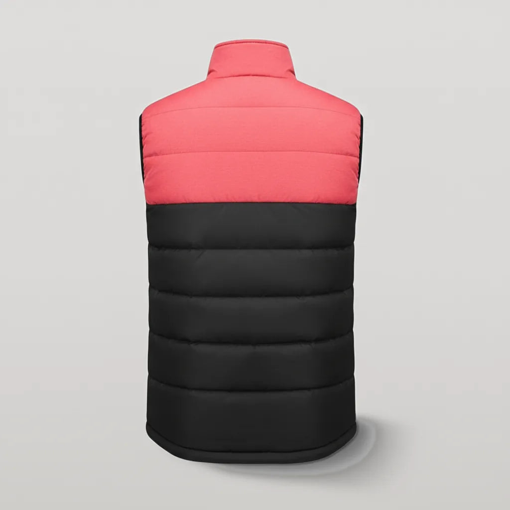 Gilet chauffant femme vu de dos