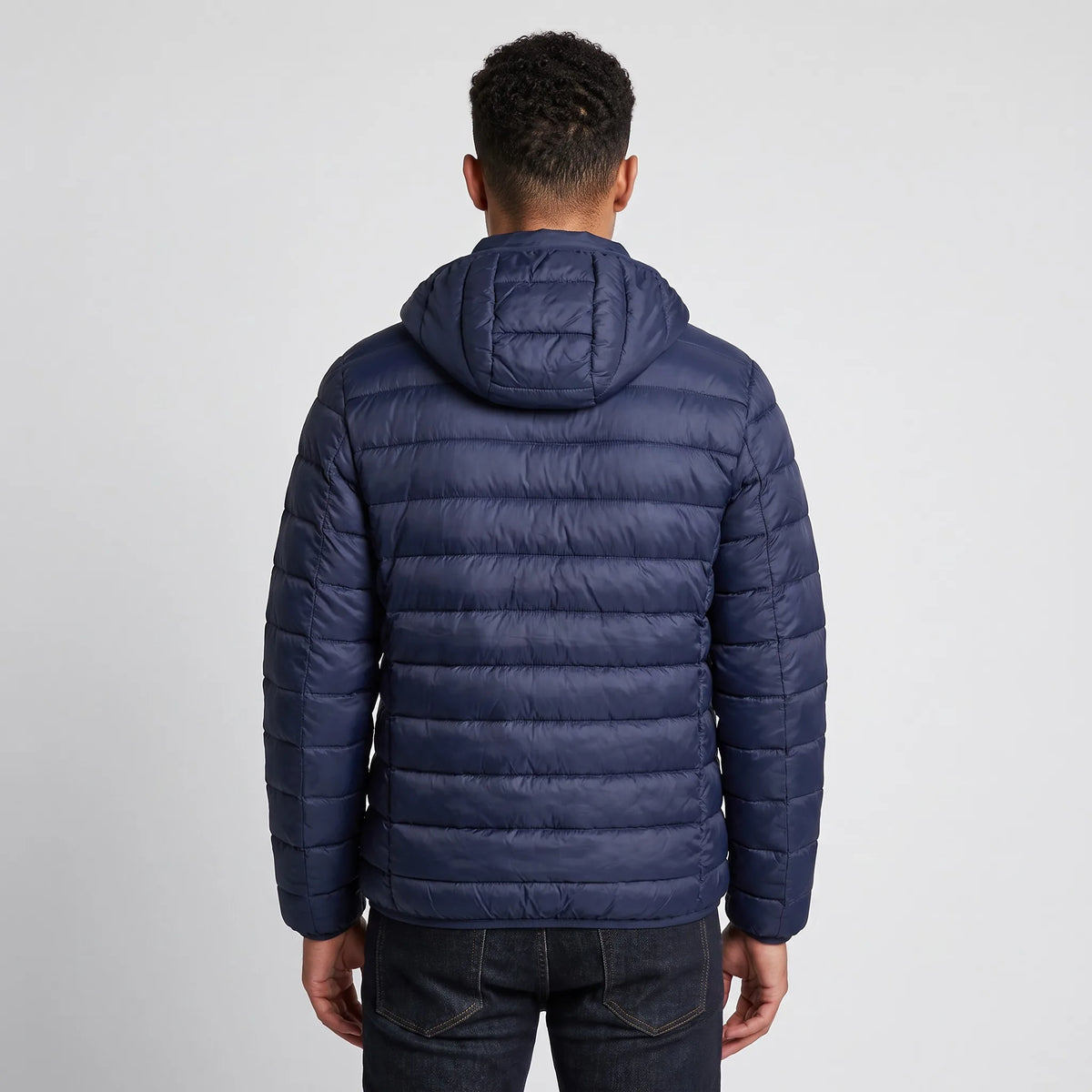 Veste chauffante bleu marine vue de dos